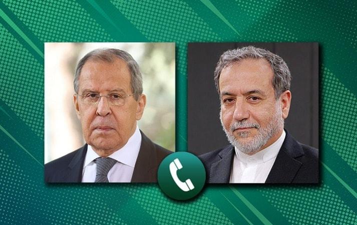 본문 이미지 - 세르게이 라브로프 러시아 외무장관과 아바스 아라그치 이란 외무장관. (러시아 외무부 캡쳐)