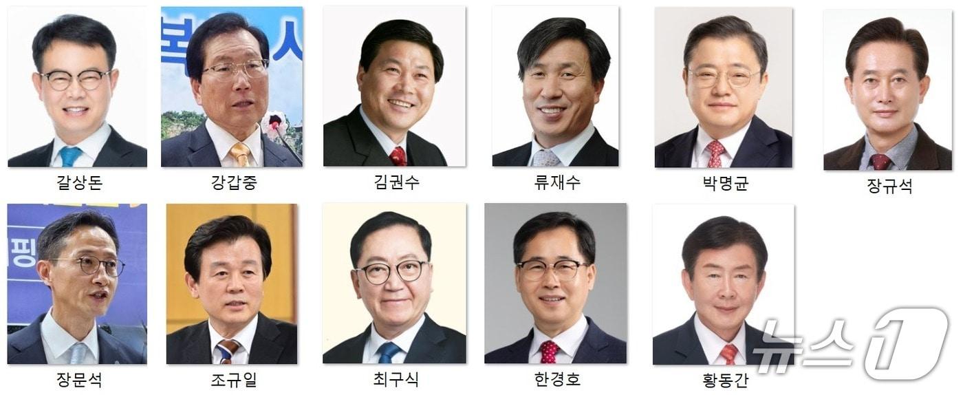 본문 이미지 - 진주시장 출마자들(가나다 순).