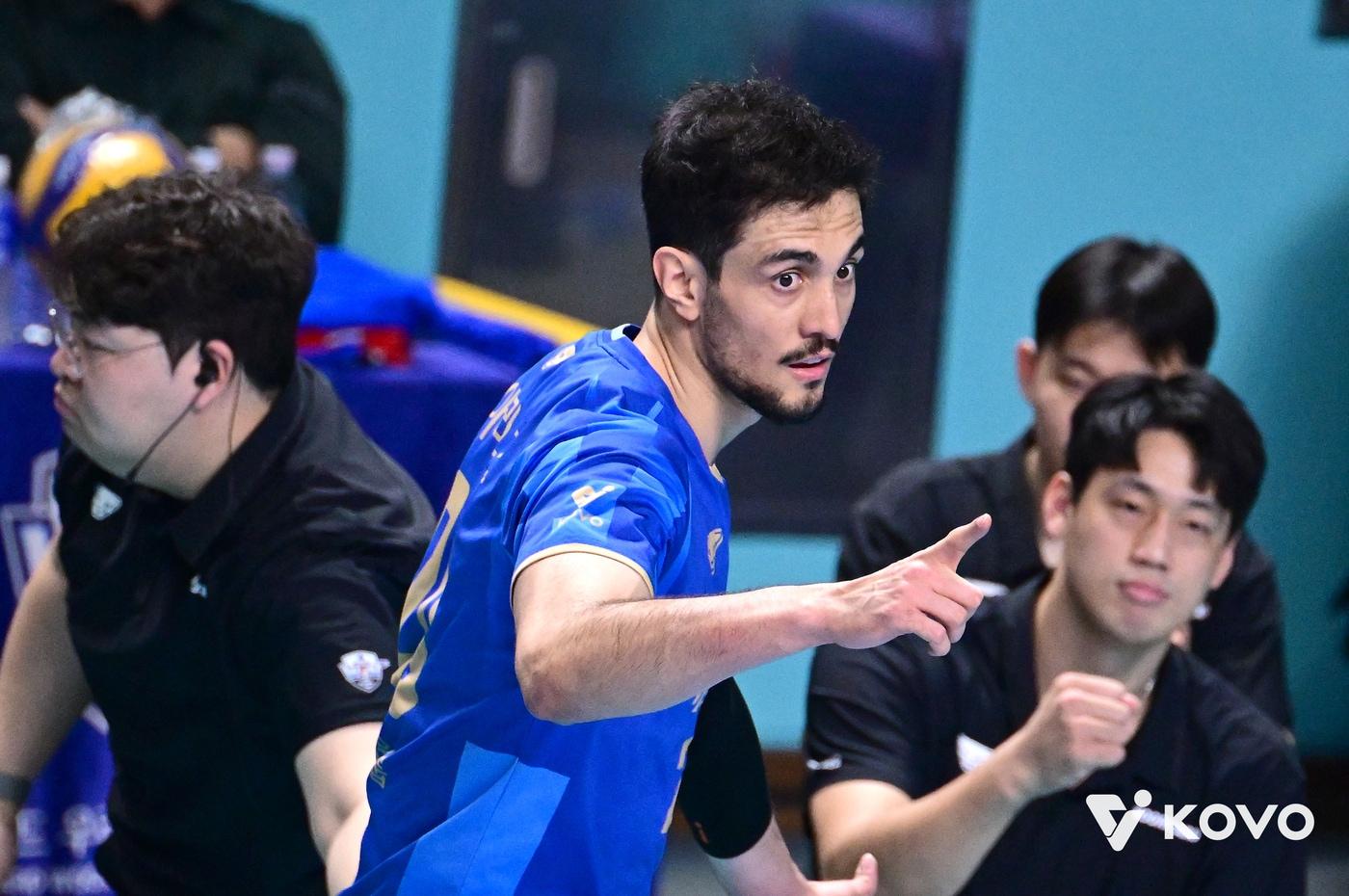 본문 이미지 - 우리카드의 하파엘 아라우조. (KOVO 제공)