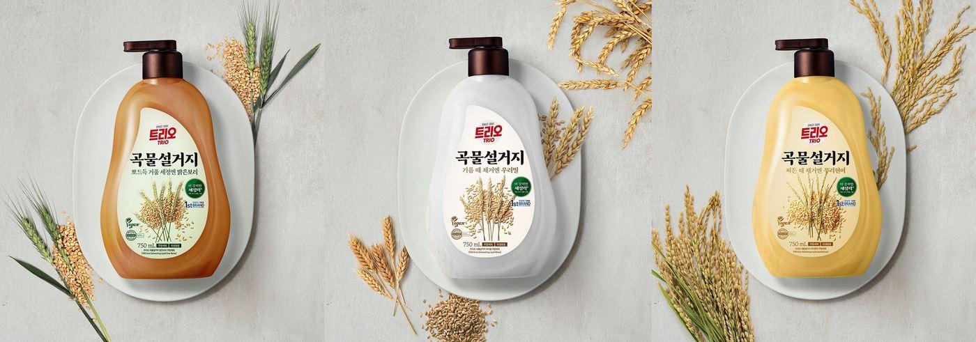 본문 이미지 - 트리오 곡물설거지 주방세제(애경산업 제공)