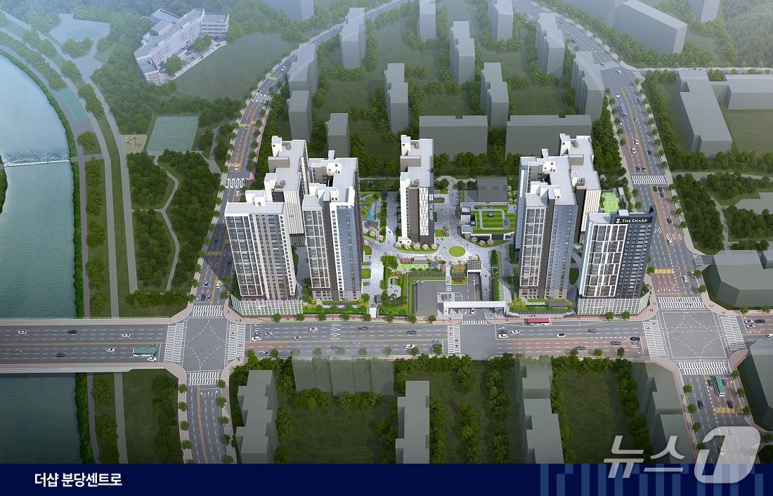 본문 이미지 - '더샵 분당센트로' 조감도.(더샵 분당센트로 홈페이지 캡처)/