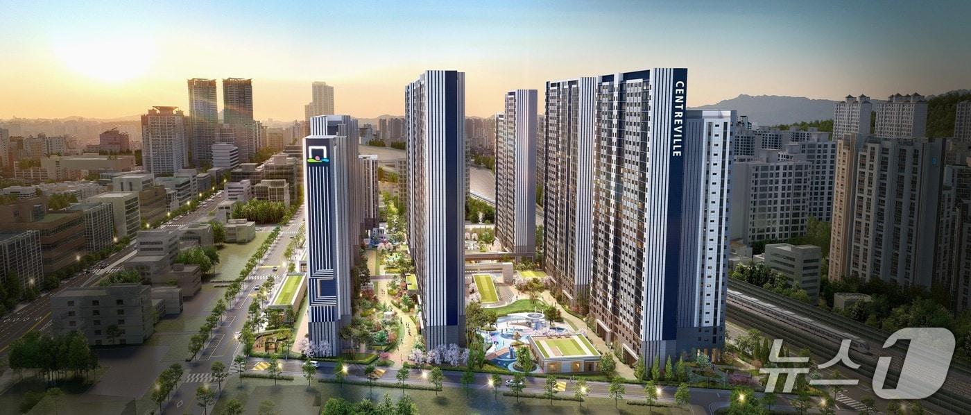 본문 이미지 - 서울 중랑구 신내동 모아타운 조감도.(동부건설 제공) 