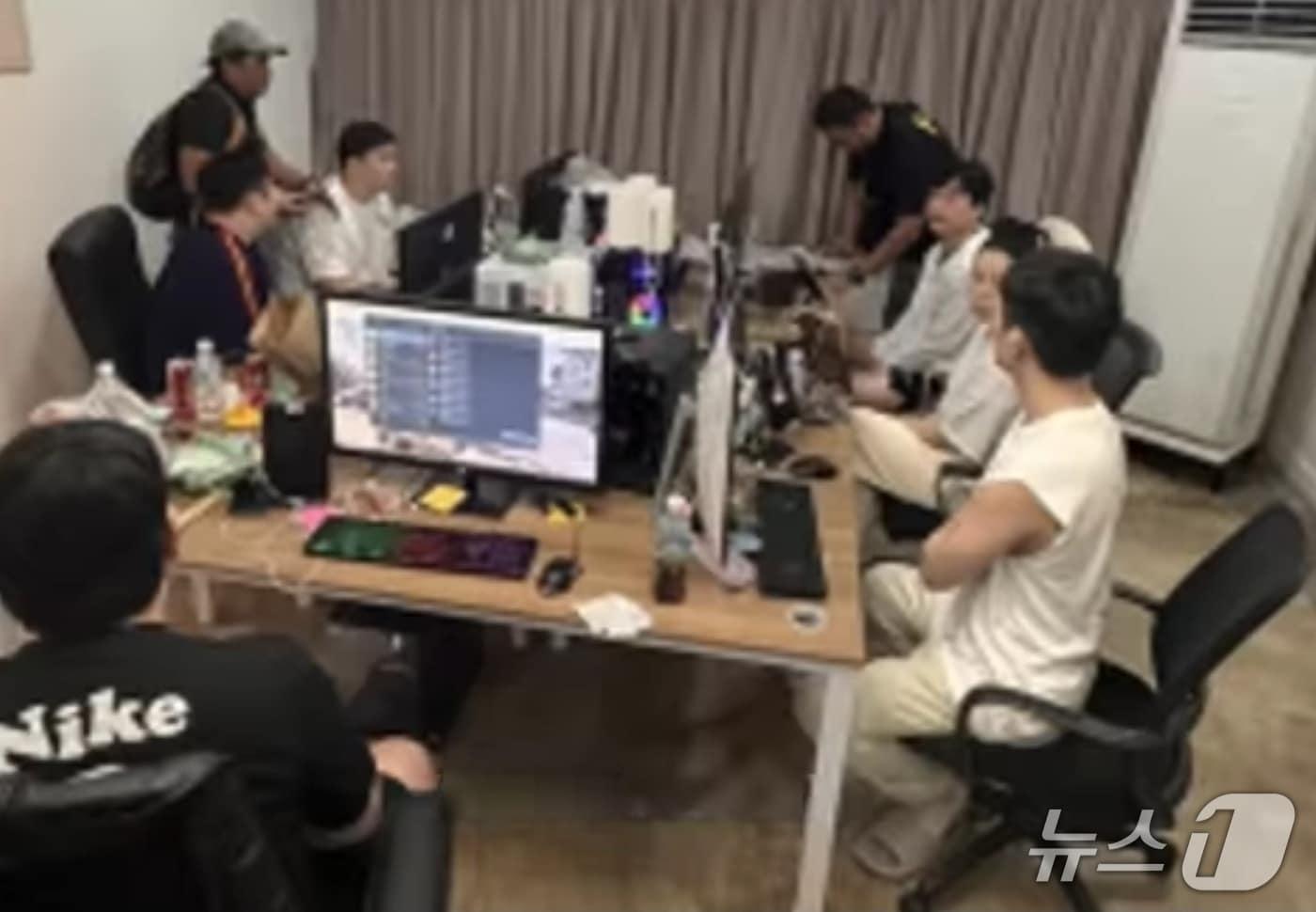 본문 이미지 - 필리핀 현지 보이스피싱 사무소(대전경찰청 제공) /뉴스1