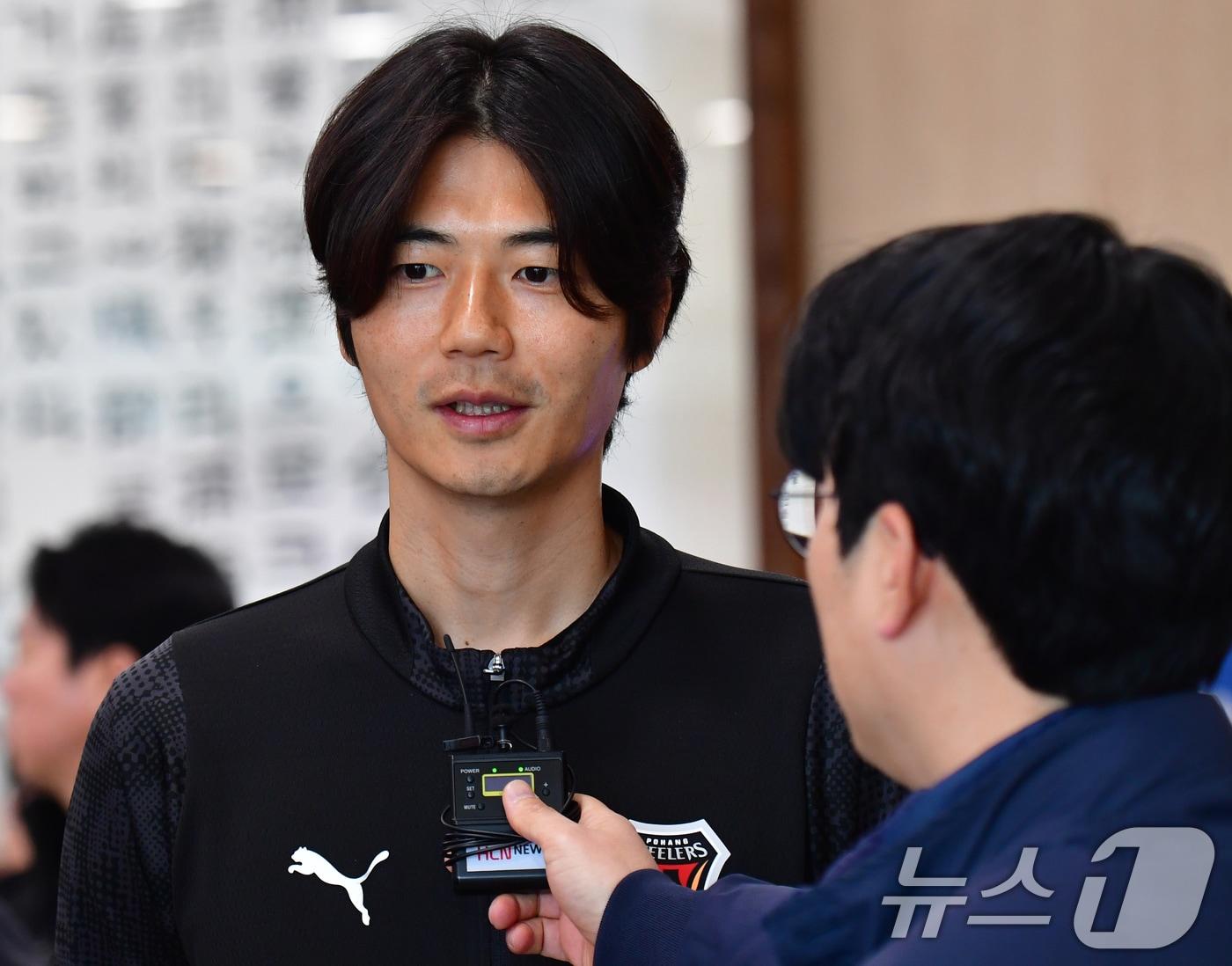 본문 이미지 - 프로축구 포항스틸러스 기성용 . 2026.2.23 ⓒ 뉴스1 최창호 기자
