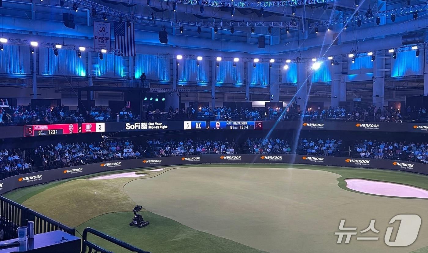 본문 이미지 - 한국타이어 후원 TGL 경기장 실내 전경. (한국타이어 제공. 재판매 및 DB금지) 2026.2.23/뉴스1