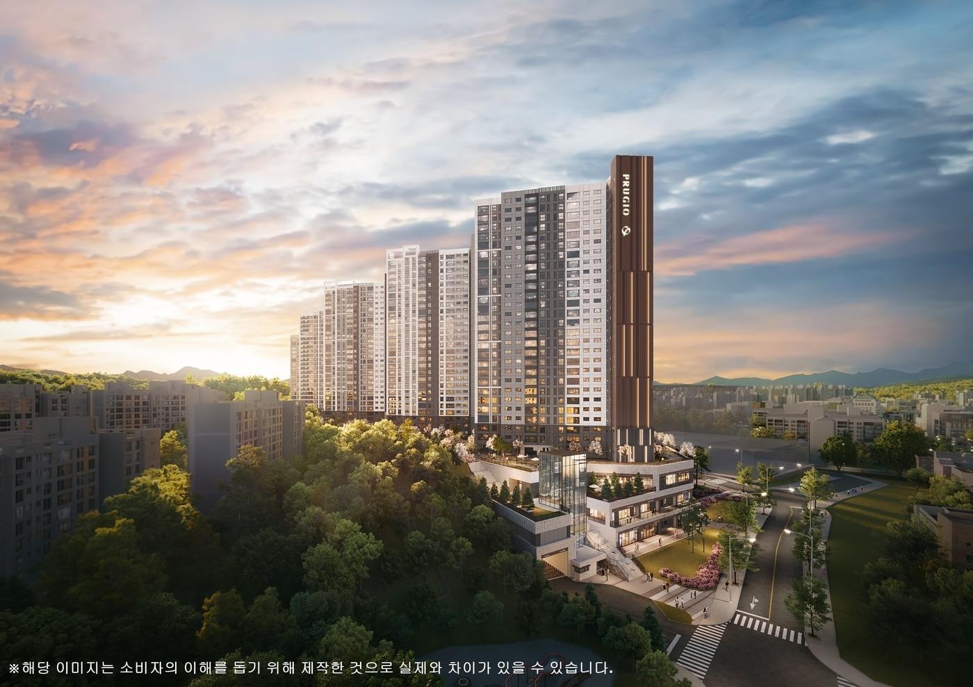 본문 이미지 - 의정부 탑석 푸르지오 파크7 투시도.(대우건설 제공)뉴스1ⓒ news1