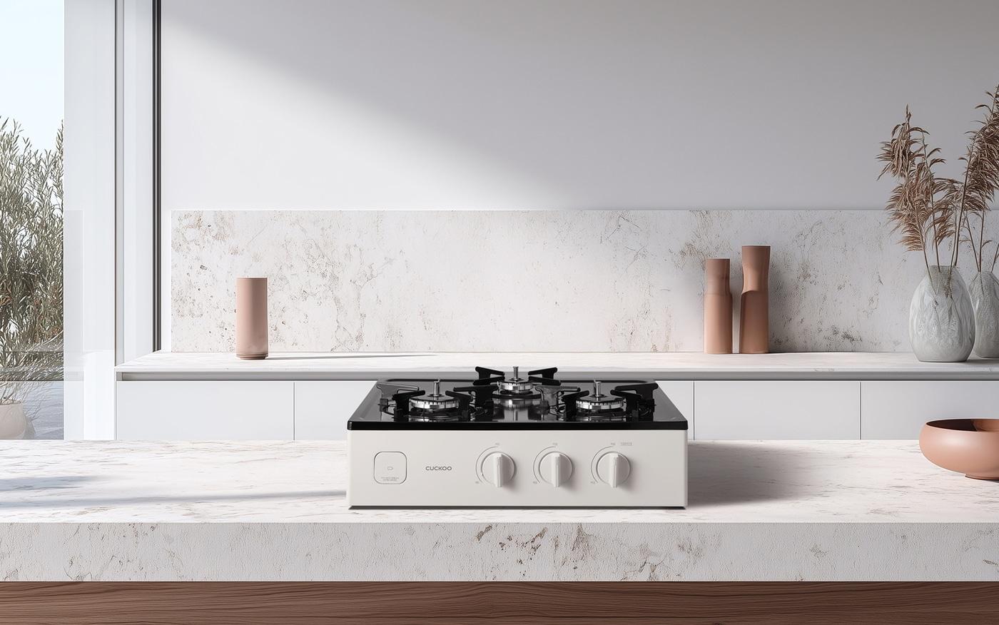 본문 이미지 - 쿠쿠 미식컬렉션 3구 가스레인지 (쿠쿠 제공)