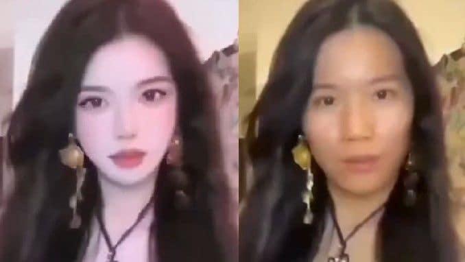 본문 이미지 - 한 뷰티 인플루언서의 맨얼굴 노출 사건(SNS캡처)