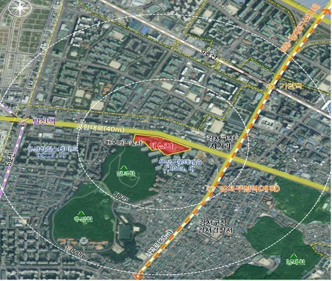 본문 이미지 -  KBS스포츠월드부지 위치도(서울시 제공) 뉴스1ⓒ news1 