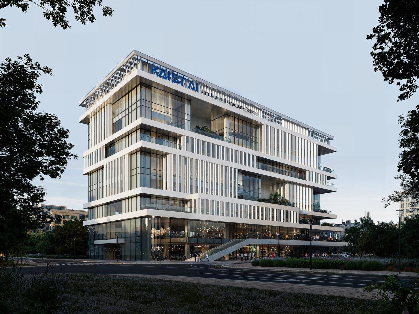 본문 이미지 - KAIST 김재철AI대학원 판교 연구동 투시도.(동원그룹 제공)