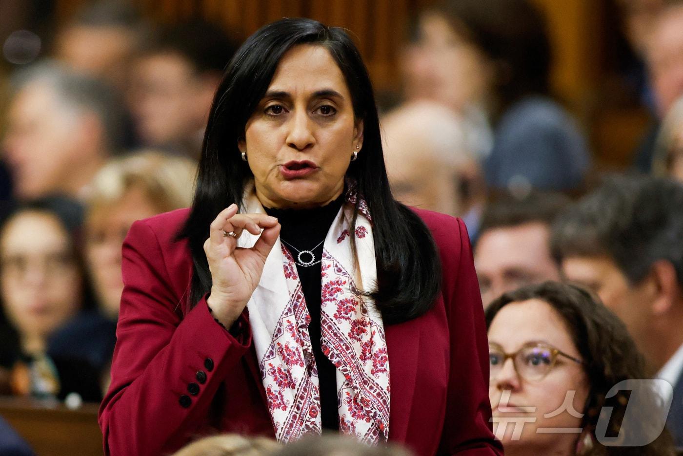 본문 이미지 - 아니타 아난드 캐나다 외무장관. 2026.1.28 ⓒ 로이터=뉴스1