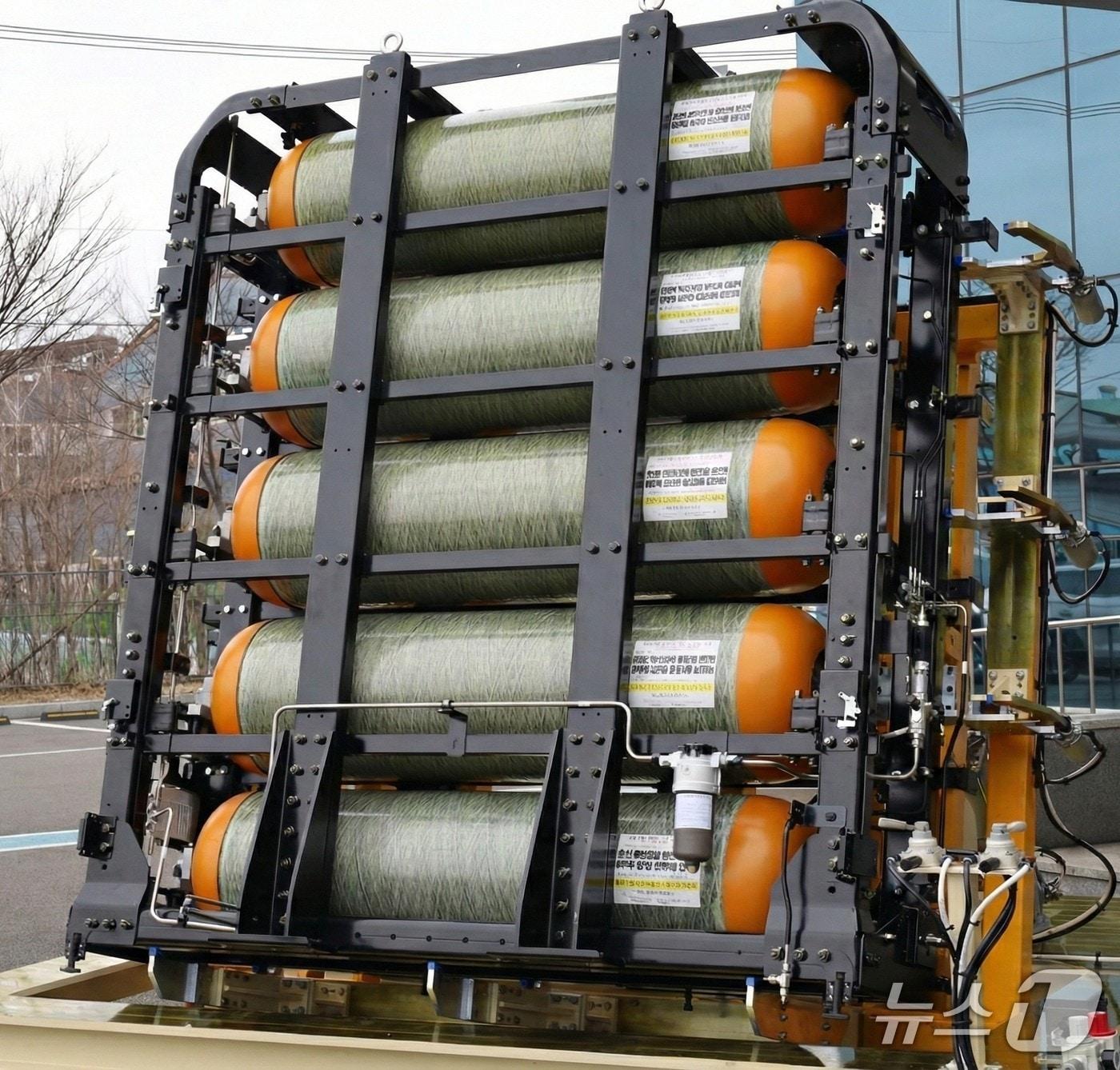 본문 이미지 - 코오롱스페이스웍스의 수소 저장 시스템(코오롱스페이스웍스 제공)