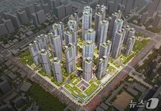 본문 이미지 - 은마아파트 재건축 예상 조감도 (서울시 제공)  뉴스1 ⓒ News1