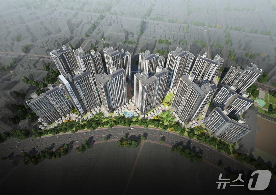 본문 이미지 - 경기 평택시 '힐스테이트 평택역센트럴시티' 조감도 (현대건설 제공) 뉴스1 ⓒ News1