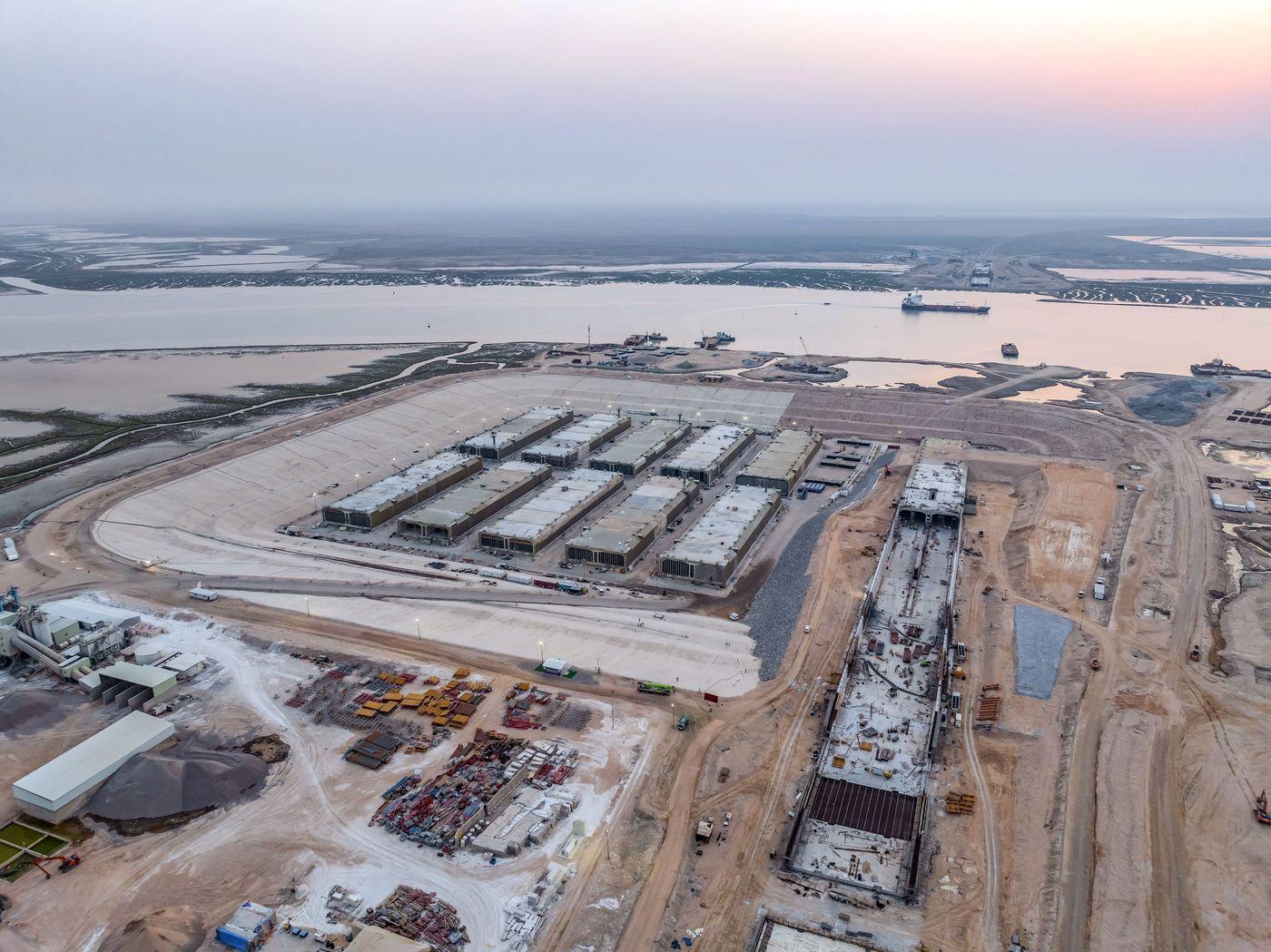 본문 이미지 - 대우건설 이라크 침매터널 건설 현장.(대우건설 제공)뉴스1ⓒ news1