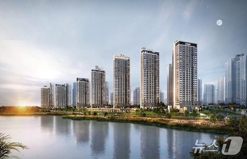 본문 이미지 -  천안 아이파크 시티 5·6단지 투시도 (HDC현대산업개발 제공) 