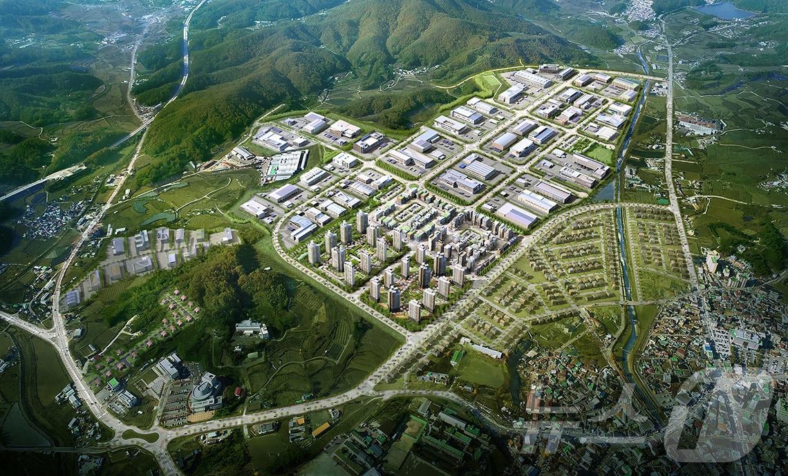 본문 이미지 - 음성군 용산 산업단지 조감도.(음성군 제공. 재판매 및 DB금지)