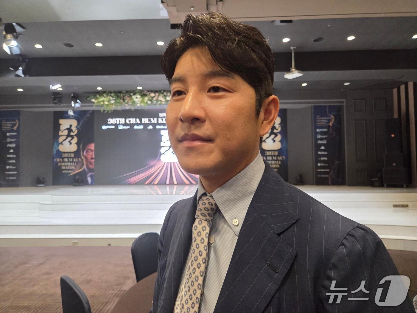 본문 이미지 - 차범근 축구상 현장에서 대표팀에 대해 꿀팁을 전한 박주호ⓒ News1 안영준 기자 