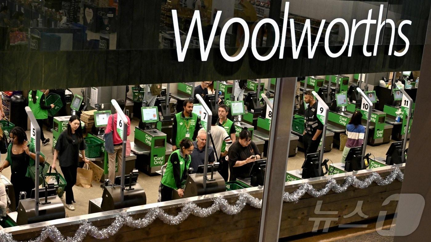 본문 이미지 - 호주 대형 슈퍼마켓 체인 울워스 <자료사진> ⓒ AFP=뉴스1