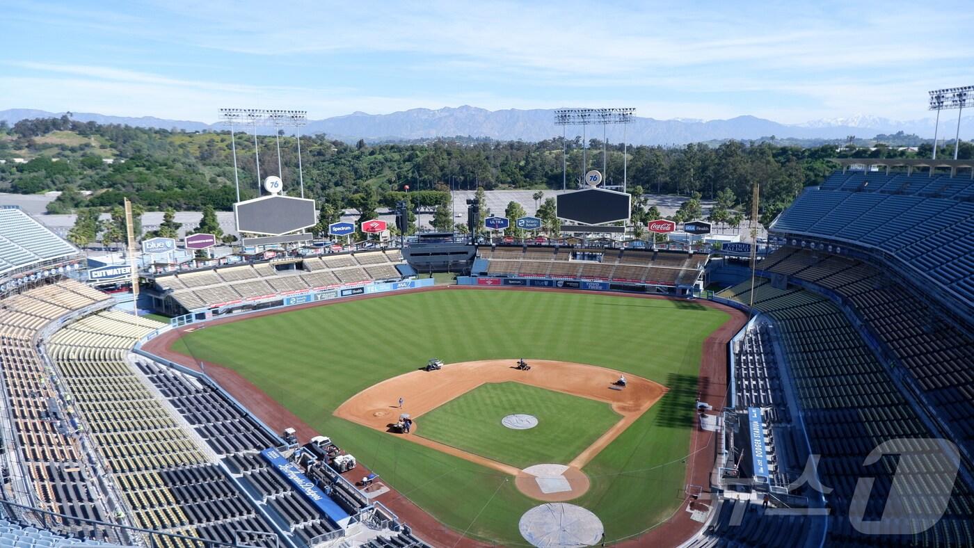 LA다저스 홈구장인 다저 스타디움 ⓒ 뉴스1 윤슬빈 관광전문기자