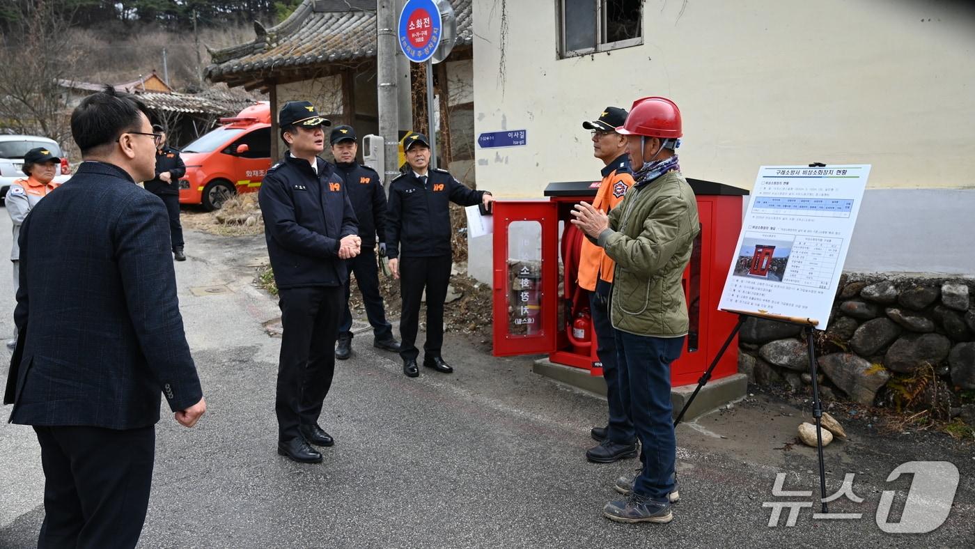 본문 이미지 - 최철민 전남소방본부장, 구례소방서 방문.(전남소방본부 제공. 재판매 및 DB금지)2026.2.27/뉴스1