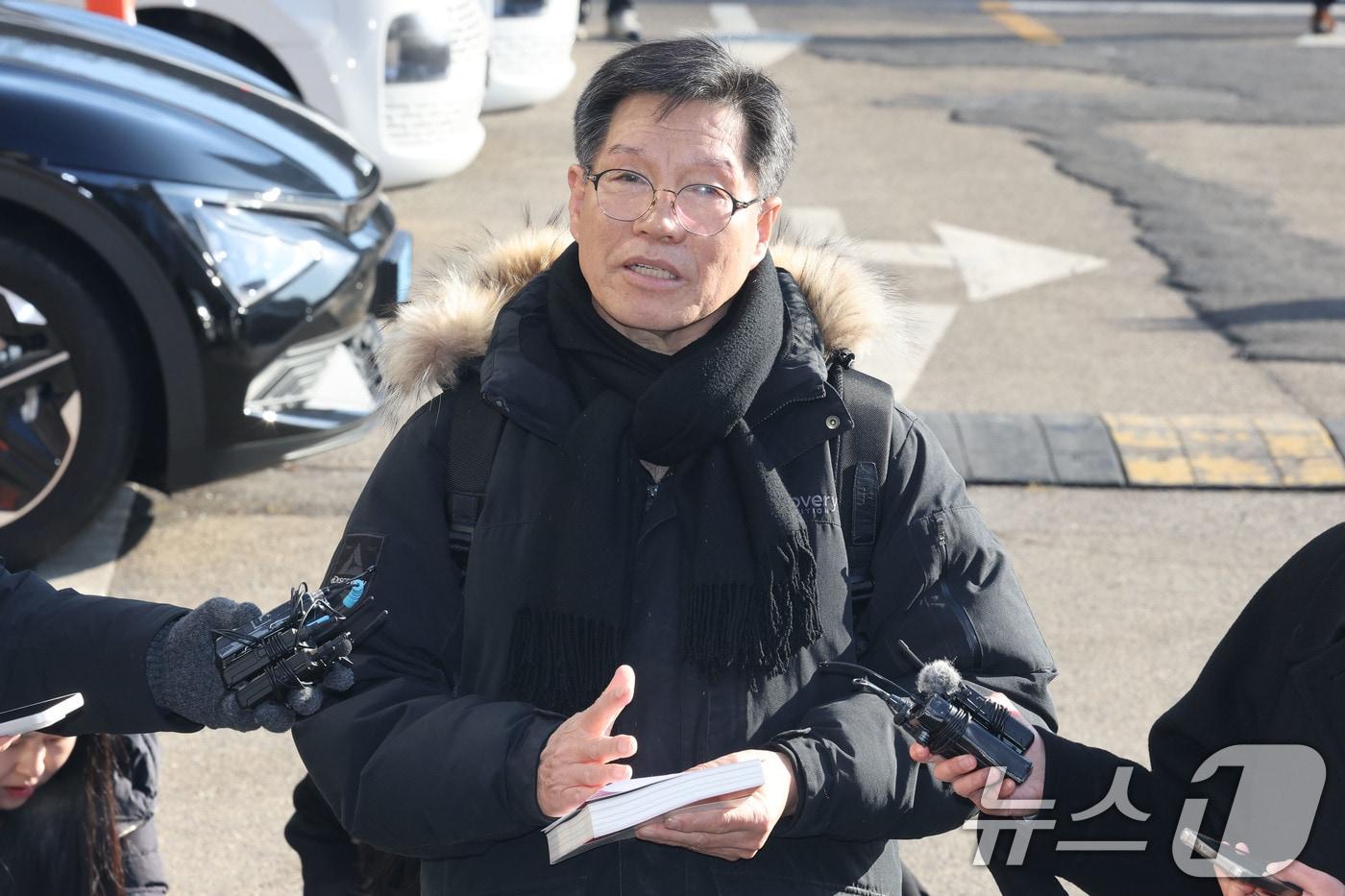 본문 이미지 -  김병헌 위안부법폐지국민행동 대표. ⓒ 뉴스1