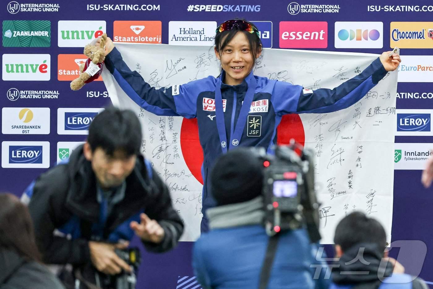 본문 이미지 - 다카기 미호가 2026 밀라노·코르티나담페초 동계 올림픽 스피드스케이팅 여자 500m에 출전할 전망이다. ⓒ AFP=뉴스1