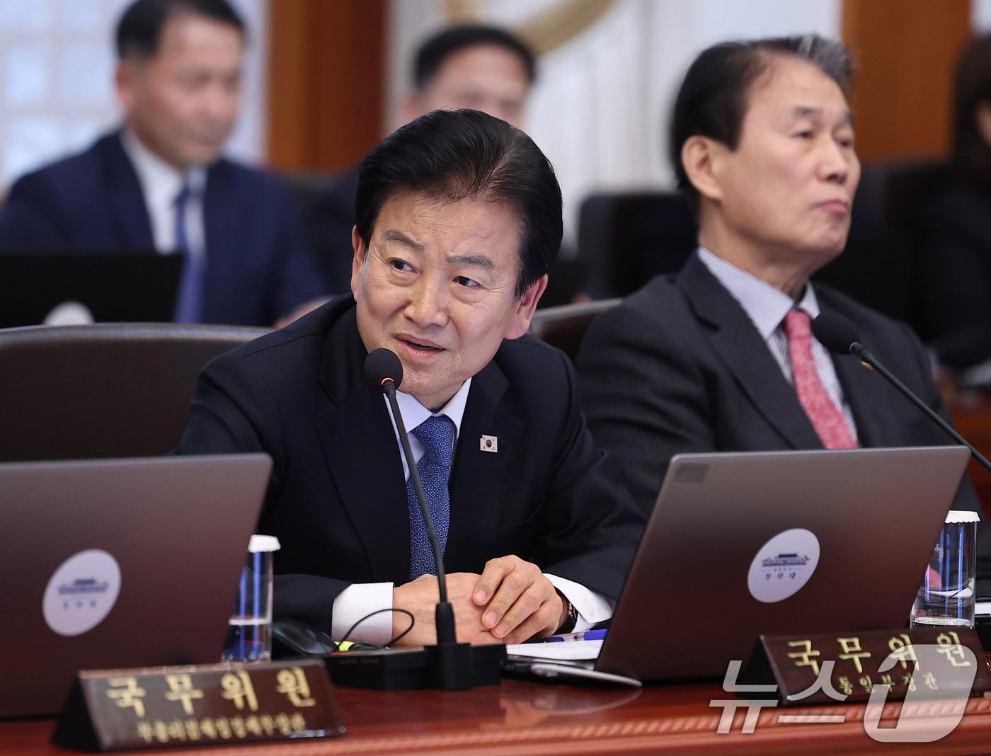 본문 이미지 - 정동영 통일부 장관. (청와대통신사진기자단) 2026.2.3 ⓒ 뉴스1 이재명 기자