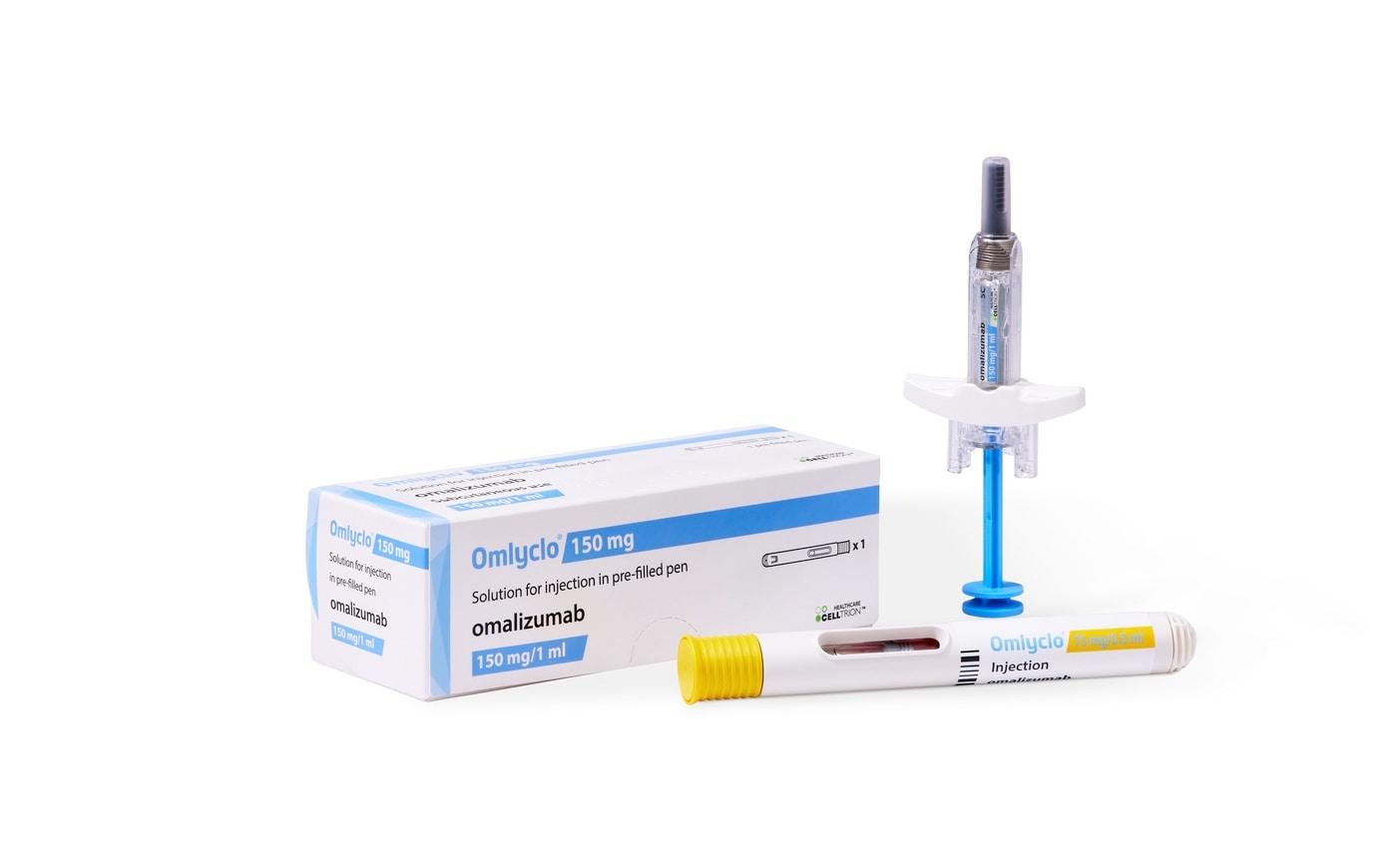 본문 이미지 - 셀트리온이 개발한 두드러기·천식 치료제 '옴리클로'(성분명 오말리주맙).(셀트리온 제공)/뉴스1