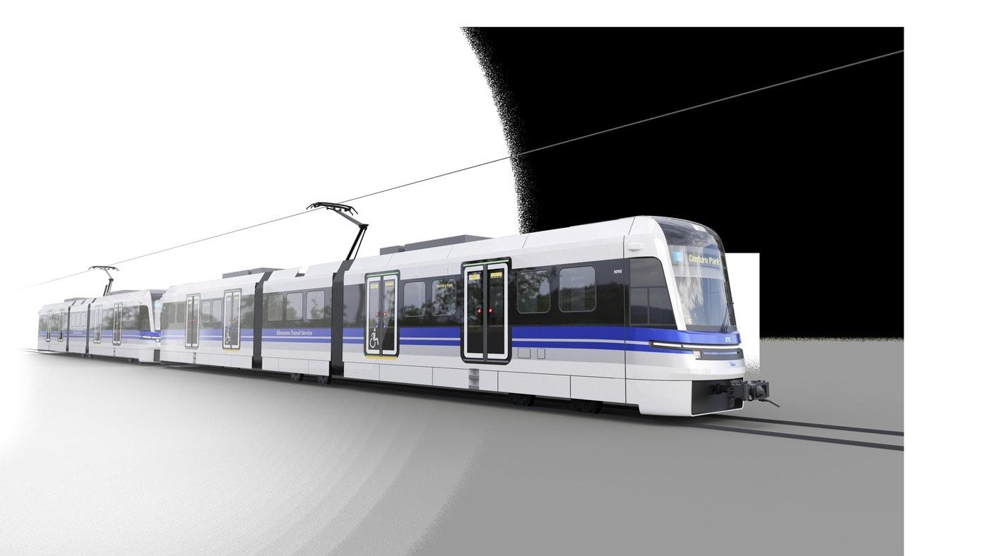 본문 이미지 - 현대로템 캐나다 에드먼턴 경전철 조감도. (현대로템 제공)