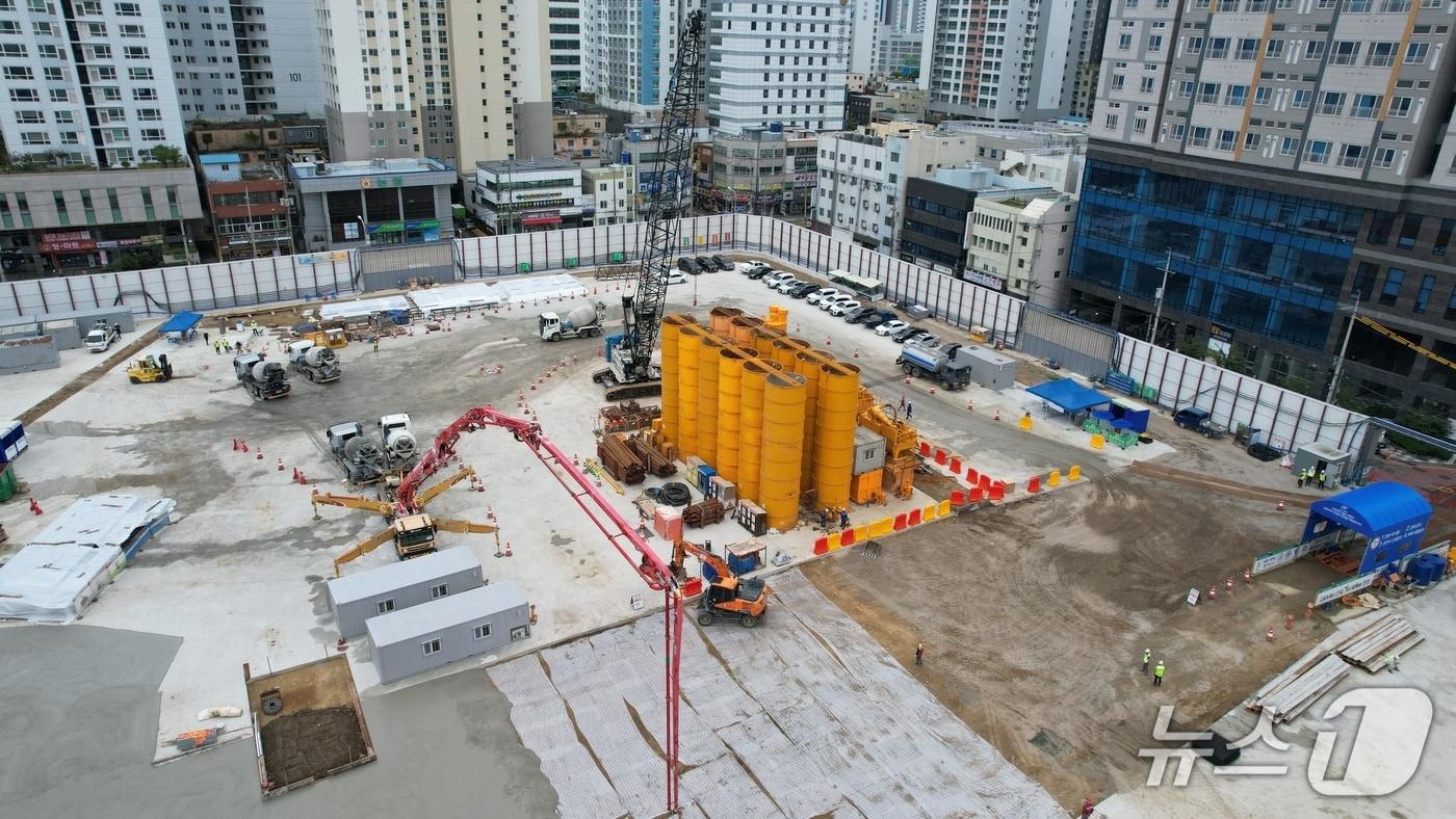 본문 이미지 - 부산진구 범천1-1구역 공사 현장.(조합 제공. 재판매 및 DB금지)