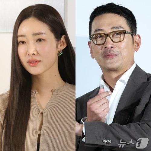 본문 이미지 - 차정원(왼쪽), 하정우/ 뉴스1 DB