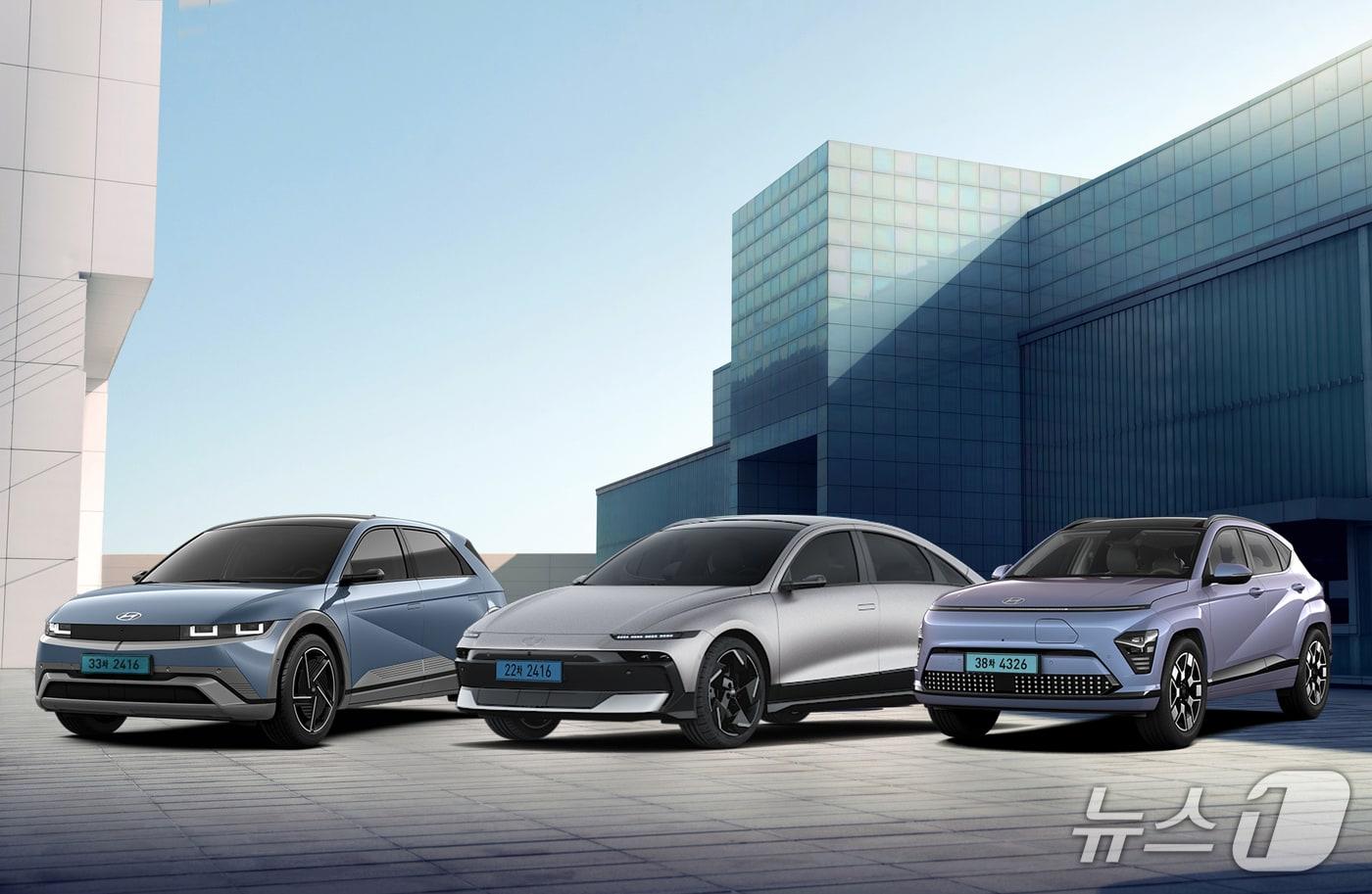 본문 이미지 - 현대자동차 EV 3종/사진제공=현대캐피탈