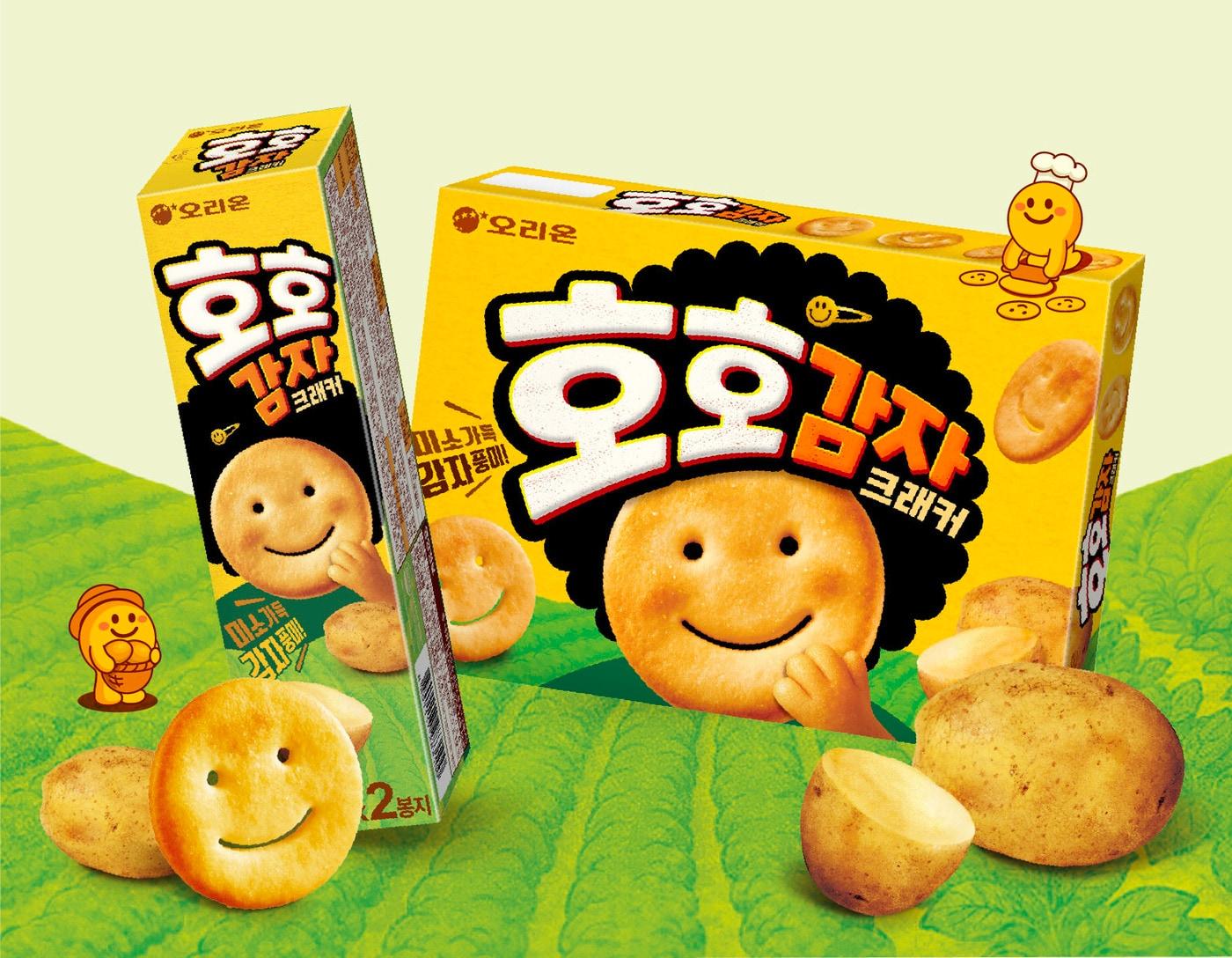 본문 이미지 - 오리온 호호감자크래커 제품 이미지.(오리온 제공)