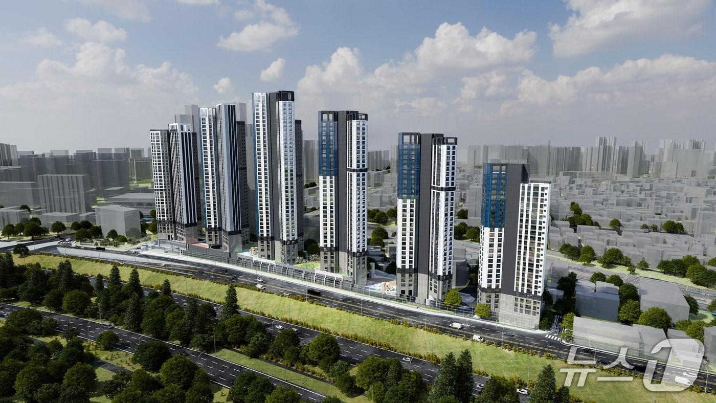 본문 이미지 - 여의대방역세권 장기전세주택 도시정비형 재개발사업 조감도 (서울시 제공) 뉴스1 ⓒ News1