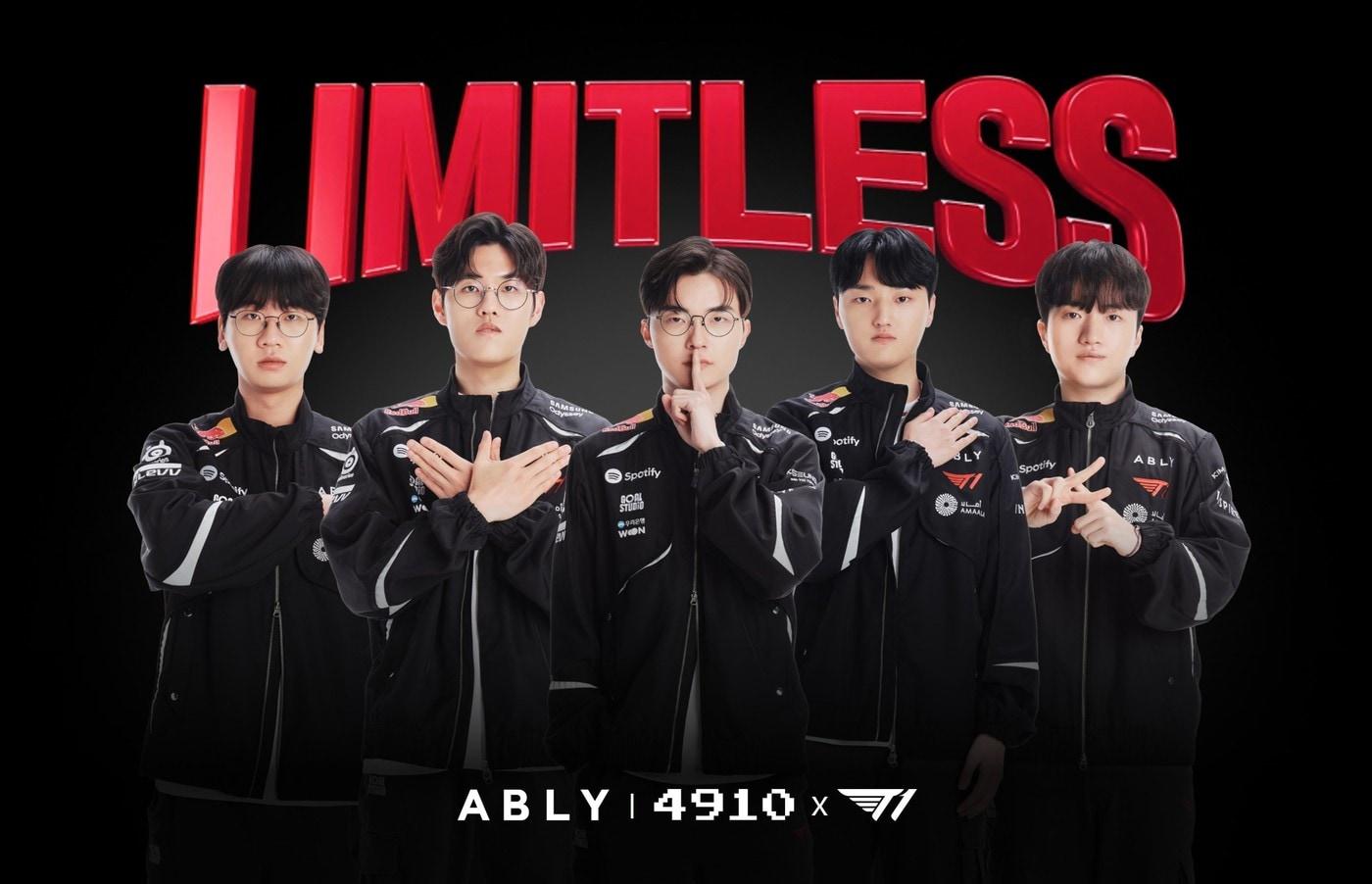 본문 이미지 - 에이블리·4910가 5일 2026 T1 공식 유니폼 판매 시작한다고 밝혔다.(에이블리 제공)