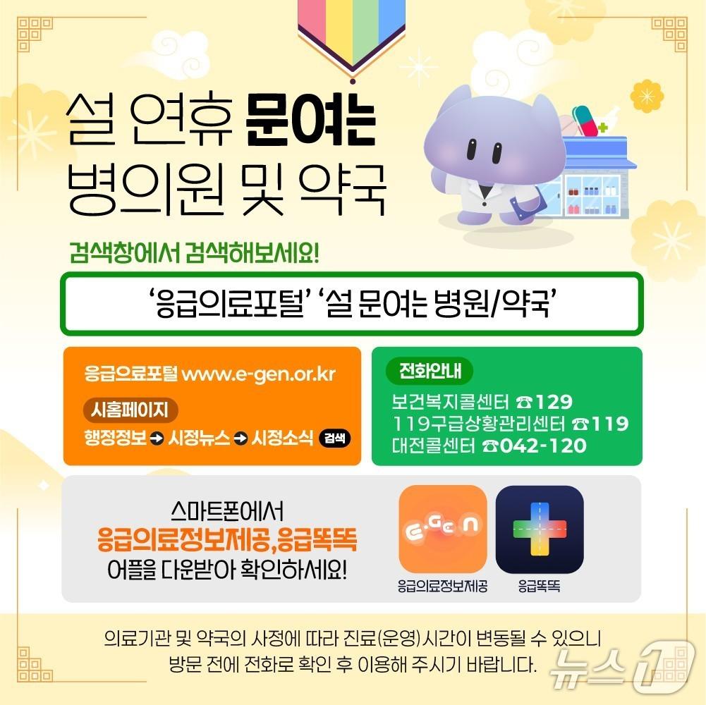 본문 이미지 - 대전시가 설을 맞아 14일부터 응급진료체계를 가동한다. (시 제공) / 뉴스1