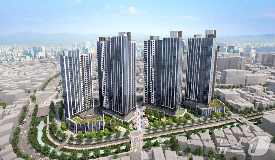 본문 이미지 -  동소문 2구역 재개발 조감도 (서울시 제공)  뉴스1 ⓒ News1