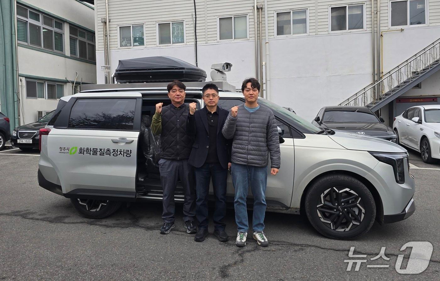 본문 이미지 - 청주시 유해가스 측정 차량.(시 제공)/뉴스1 