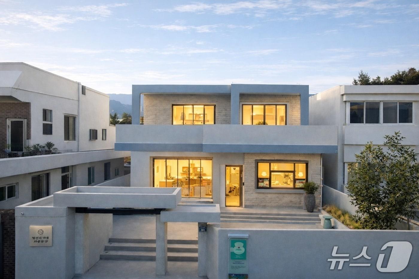 본문 이미지 - 부산 광안리 '별천지 하동 차문화관' 전경(하동군 제공. 재판매 및 DB금지).