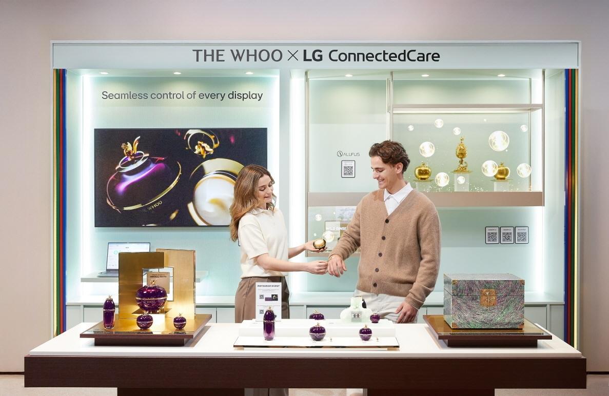 본문 이미지 - 더후 스페인 바르셀로나 ISE 2026 부스(LG생활건강 제공)