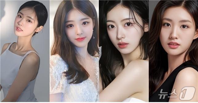 본문 이미지 - 2025 미스코리아 진 정연우를 비롯해 본상 입상자 4명이 최근 한스타미스코리아 파크골프단에 입단했다. 왼쪽부터 2025 미스코리아 진 정연우, 미 유은서, 예 박지유, 재 이서현. (한스타 제공, 재판매 및 DB금지)