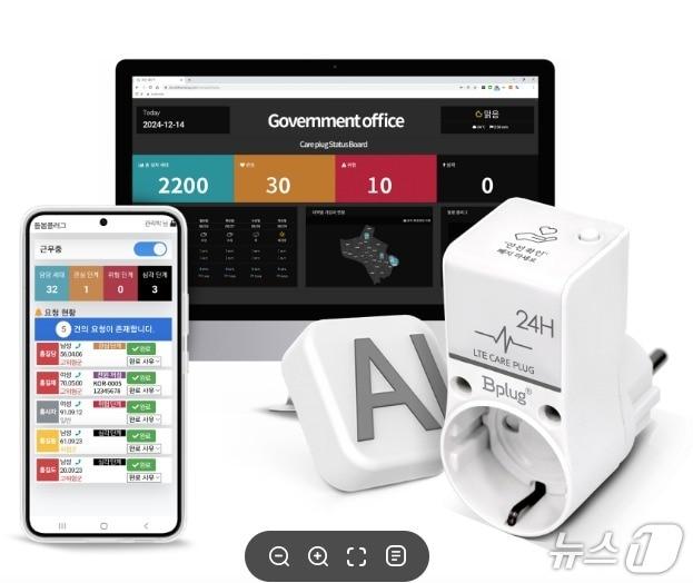 본문 이미지 - 스마트플러그 및 관련 시스템 모습 (부산 동구 제공. 재판매 및 DB금지)