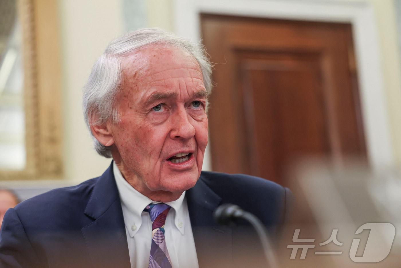 본문 이미지 - 에드워드 마키(민주·매사추세츠) 미 상원의원 ⓒ 로이터=뉴스1