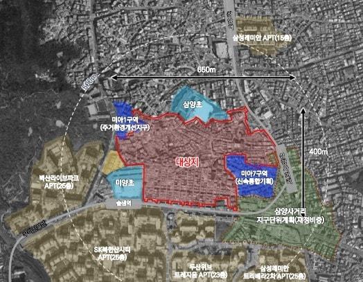 본문 이미지 - 미아동 791-2882 일대 위치도(서울시 제공) 뉴스1ⓒ news1 