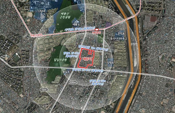 본문 이미지 - 동대문구 장안동 134-15번지 일대 위치도(서울시 제공) 뉴스1ⓒ news1 
