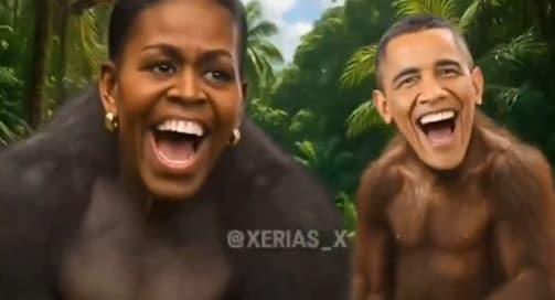 본문 이미지 - 트럼프 대통령이 트루스소셜에 올린 영상 중 일부. (소셜미디어 엑스 @@MostlyPeaceful 캡쳐)