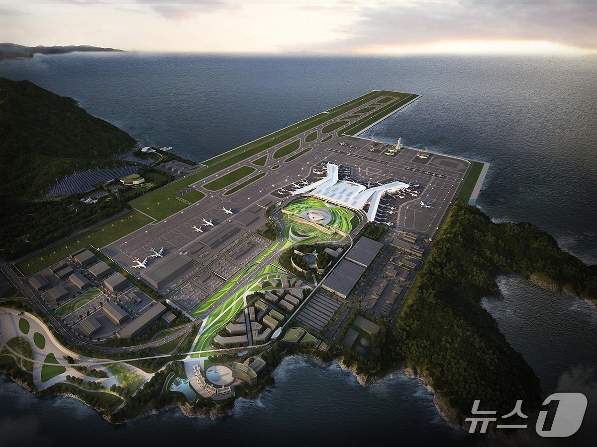본문 이미지 - 가덕도신공항 조감도 (가덕도신공항건설공단 제공. 재판매 및 DB금지)
