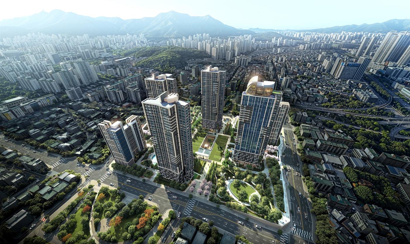 본문 이미지 - 힐스테이트 금정 센터포인트 조감도(서울시 제공)  뉴스1ⓒ news1