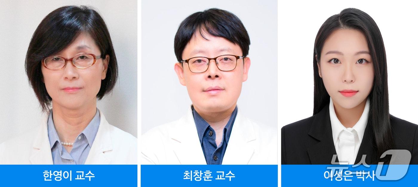 본문 이미지 - 한영이·최창훈 삼성서울병원 방사선종양학과 교수와 이성은 박사.(삼성서울병원 제공)